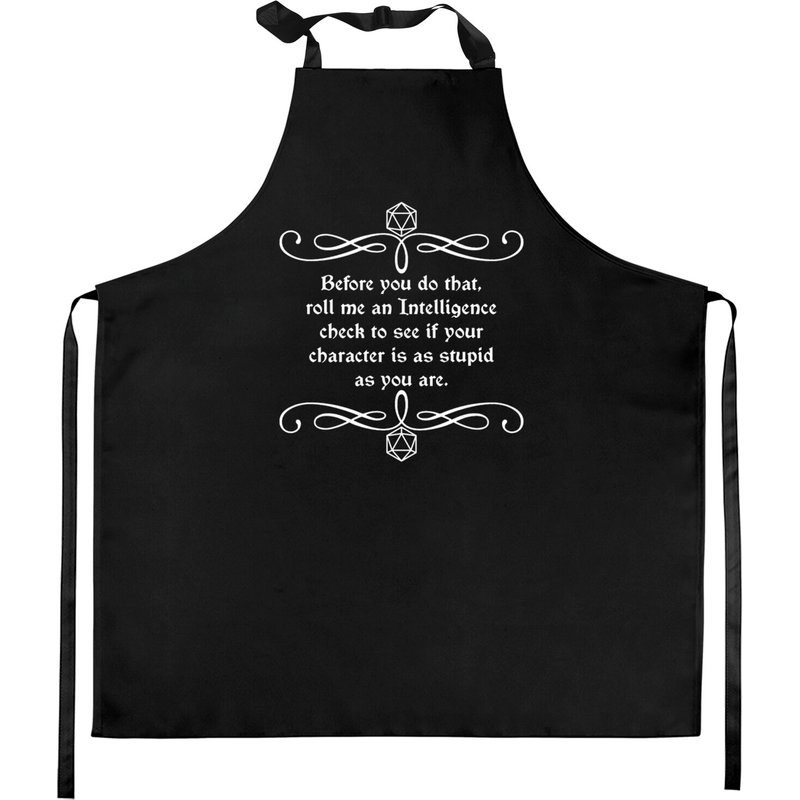 Before You Do That... - Dungeons And Dragons - Kitchen Aprons — Tabliers de cuisine
