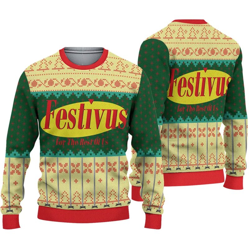 Festivus For The Rest Of Us Christmas Ugly Sweater — Chandails pour hommes