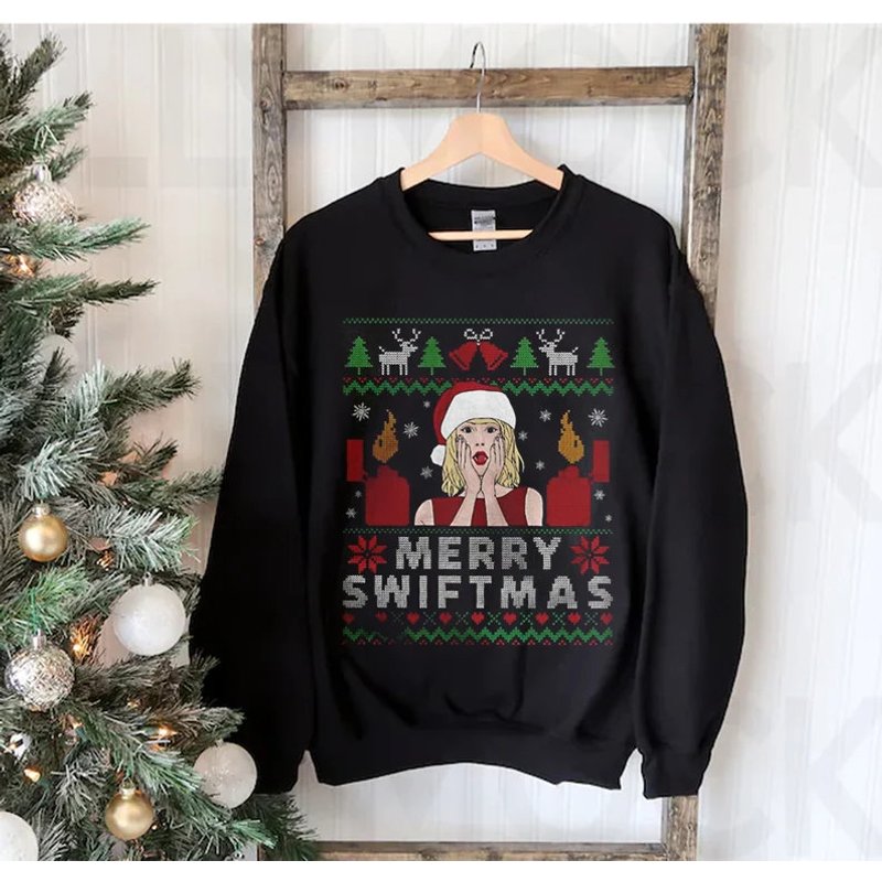 Merry Swiftmas Christmas Ugly Sweater — Chandails pour hommes