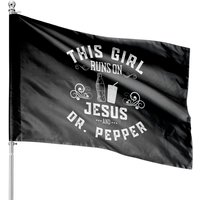 Just A Girl Who Loves Dr. Pepper - Dr Pepper - House Flags — Drapeaux décoratifs