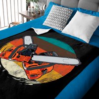 Vintage Lumber Chainsaw - Chainsaw - Baby Blankets