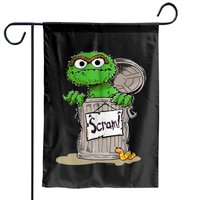 Oscar The Grouch Scram Garden Flags