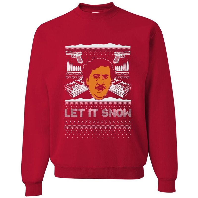 Pablo Escobar Let It Snow Sweater — Chandails pour hommes