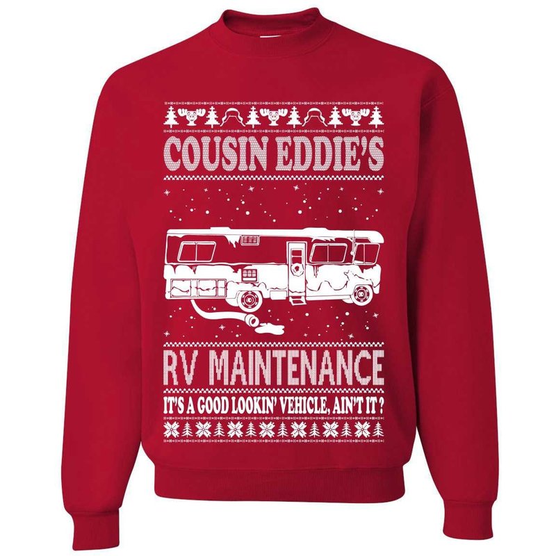 Family Vacation Cousin Eddie's Ugly Christmas Sweater — Chandails pour hommes
