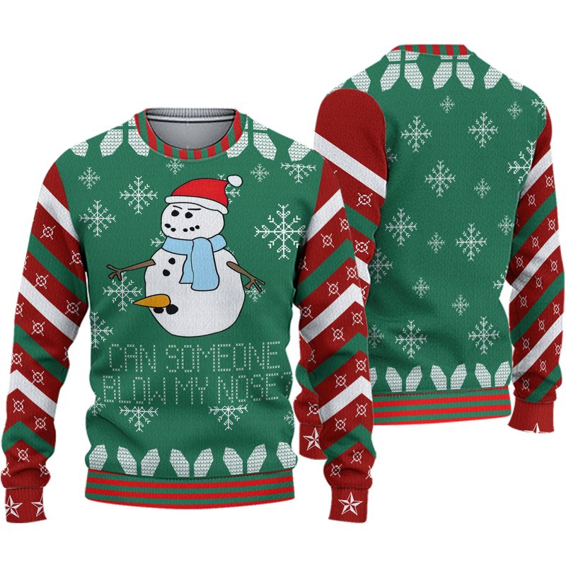 Can Someone Blow My Nose? Dank Ugly Christmas Sweater — Chandails pour hommes