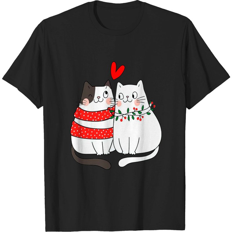 Cute Valentine Cats Shirt, Valentine's Day Shirt, 2023 Valentines Day — T-shirts pour hommes