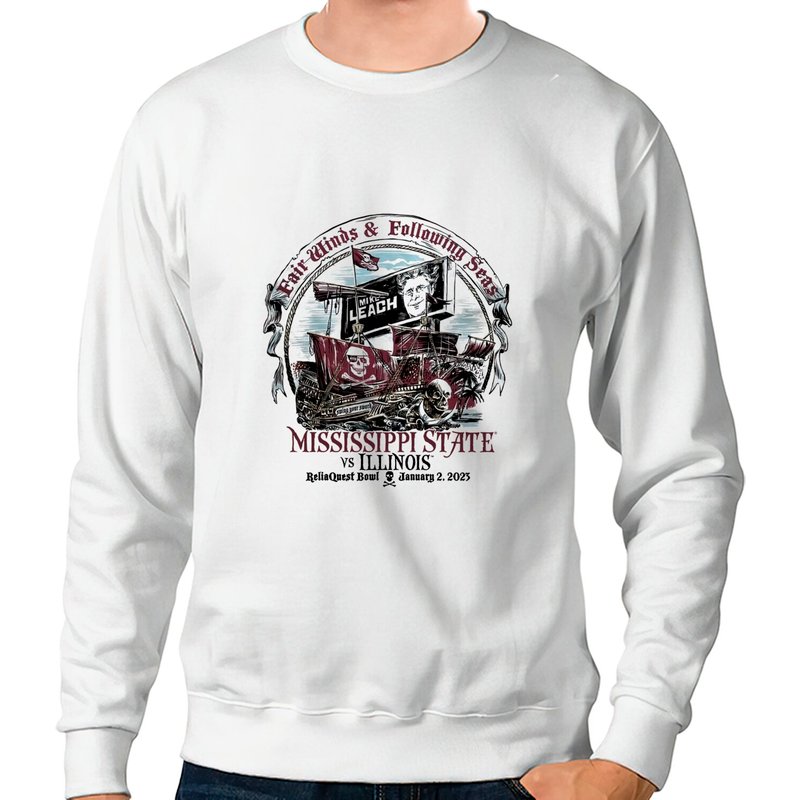 Mike Leach Mississippi State Reliaquest Bowl Sweatshirt,mississippi State Vs Illinois Reliaquest Bowl Sweatshirt — Sweats à capuche pour hommes