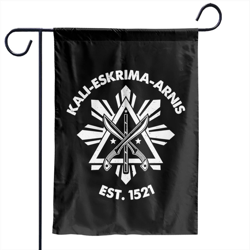 Kali Eskrima Arnis Filipino Martial Arts Eskrimador Pullover Garden Flags — Drapeaux décoratifs