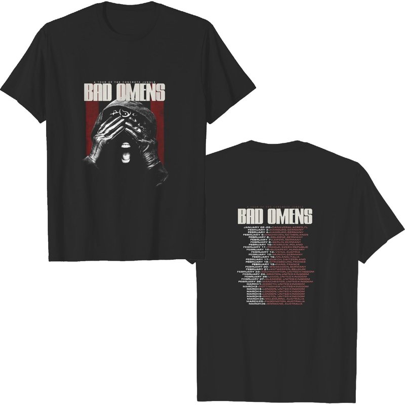 2023 Bad Omens A Tour Of The Concrete Jungle T-shirt — T-shirts pour hommes