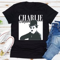 Charlie Chaplin Shirt, The Tramp Fan T-shirt, Charles Spencer Chaplin Vintage 90s Tee