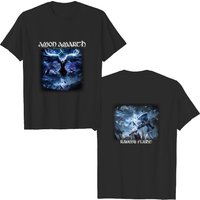 Amon Amarth Unisex T-shirt: Raven's Flight (black) (back Print)