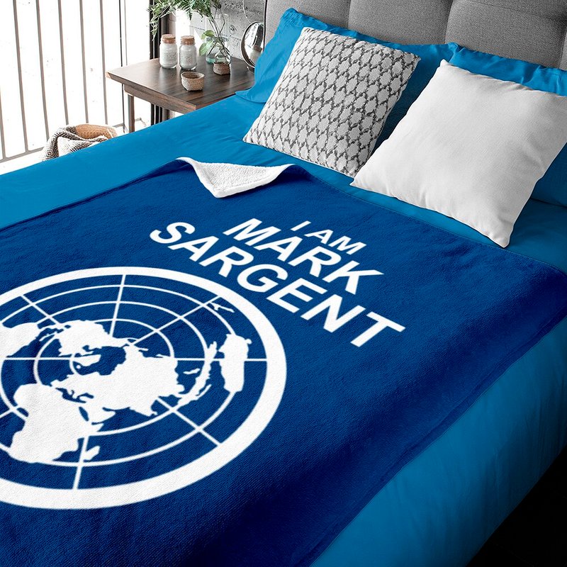 I Am Mark Sargent Flat Earth Society Baby Blankets — Couvertures pour bébé