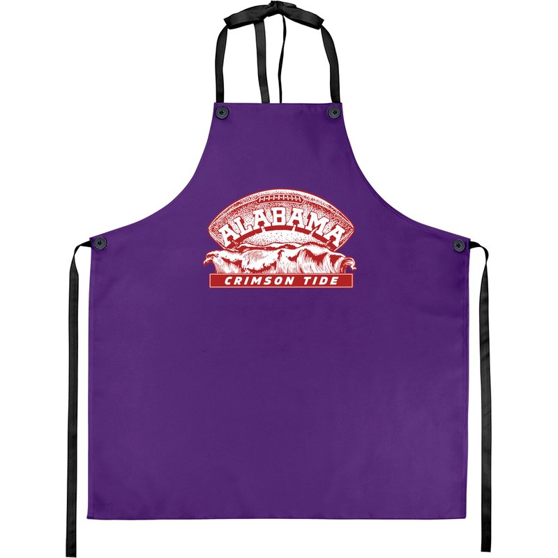 Vintage Crimson Tide Wave Logo Clean Version - Alabama - Aprons — Tabliers de cuisine