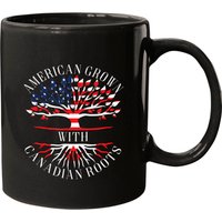 Canadian Pride Usa American Grown With Canadian Roots Canada Mugs