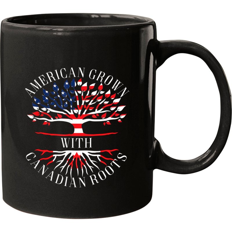 Canadian Pride Usa American Grown With Canadian Roots Canada Mugs — Tasses et gobelets