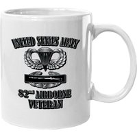 82nd Airborne Combat Veteran Front Design Mugs