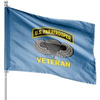 Us Paratrooper Veteran Airborne Division House Flags