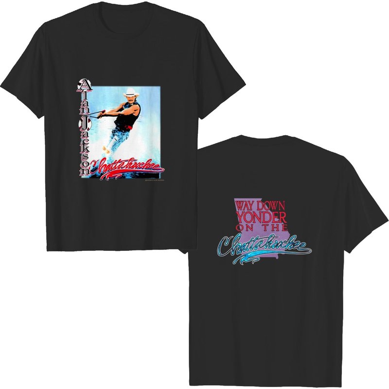 Alan Jackson Way Down Yonder On The Chattahoochee Tour 1992 T-shirt — T-shirts pour hommes
