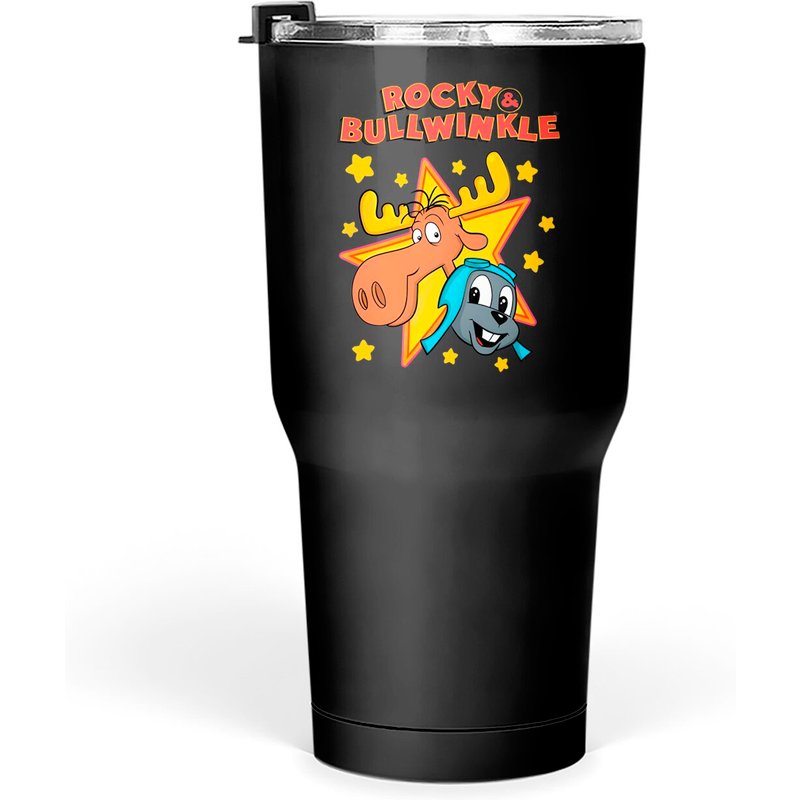 Rocky And Bullwinkle Stars Tumblers 30 Oz — Mugs & Tumblers