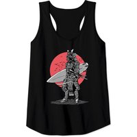 Samurai Surfer Red Sun Tank Tops
