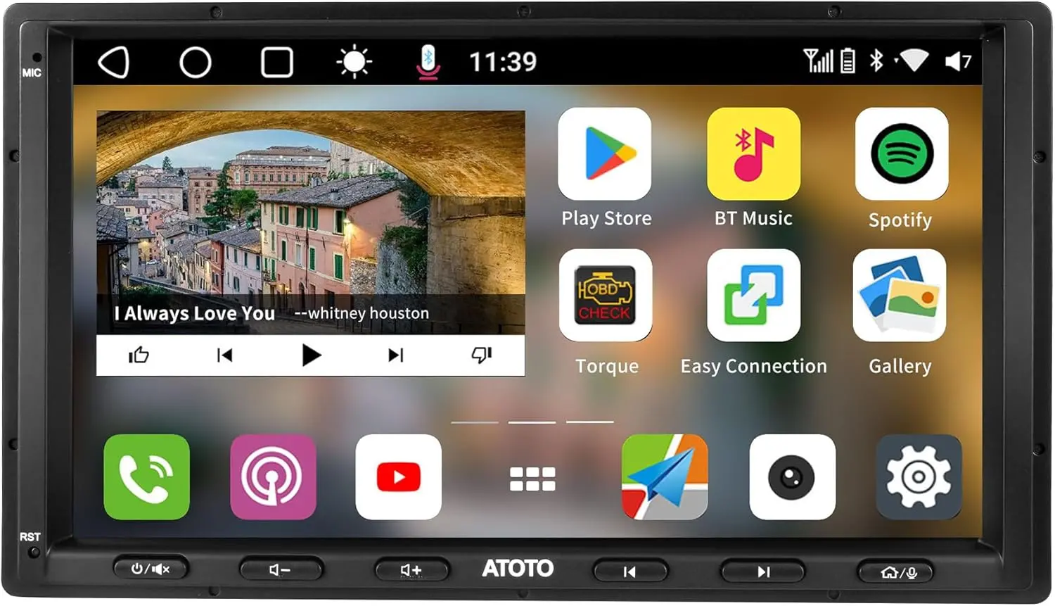 Atoto S8G2A74MS Autoradio Double Din 7" avec Écran QLED — Autoradios et unités principales
