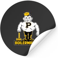 Vintage Boilermaker Mascot - Purdue - Stickers