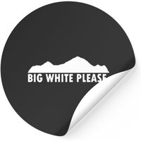 Big White Please - Big White - Stickers — Stickers & Decals