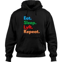 Eat. Sleep. Lyft. Repeat. - Lyft - Hoodies