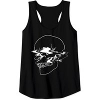 Creepy Boy Pastel Goth Vaporwave Glitch Skull Tank Tops