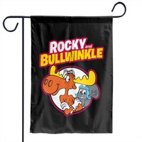 Rocky And Bullwinkle Garden Flags — Decorative Flags