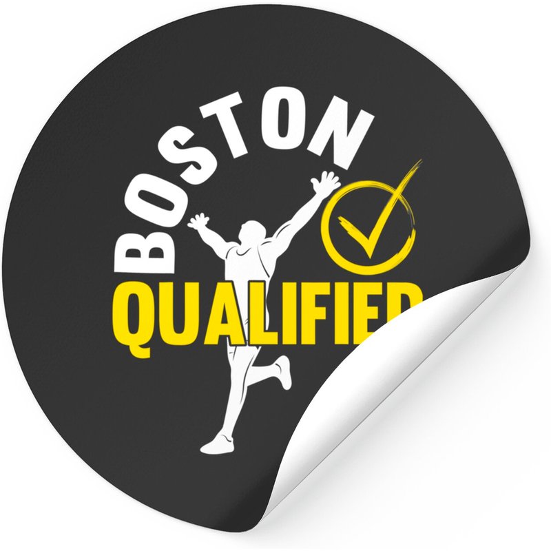 Boston Qualifier Proud Marathon Running Stickers — Autocollants et stickers