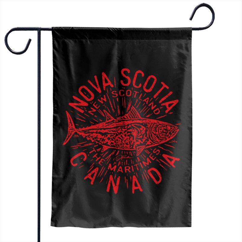 Nova Scotia Canada Giant Bluefin Tuna Garden Flags — Decorative Flags
