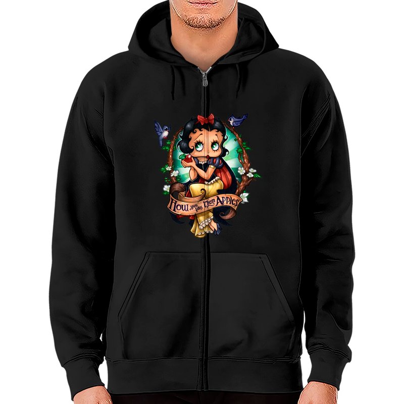 Betty Boop - Betty Boop - Zip Hoodies — Sweats à capuche pour hommes