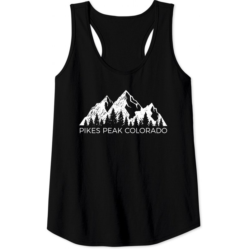 Pikes Peak Tank Tops | Cool Pikes Peak Colorado Gift Pullover — Mens T Shirts