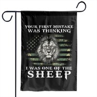 Lion Your First Mistake Was Thinking I Was One Of The Sheep Garden Flags — Decorative Flags