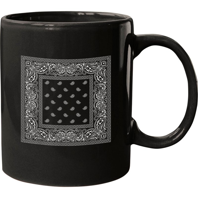 Bandanna Black - Bandana - Mugs — Tasses et gobelets