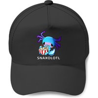 Cute Axolotl Lover Blue Snaxolotl Eating Ramen Kawaii Anime Pullover Baseball Caps — Casquette de baseball