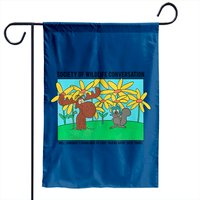 Rocky And Bullwinkle Society Of Wildlife Conversation Garden Flags