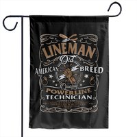 Lineman Electric Cable Garden Flags — Decorative Flags