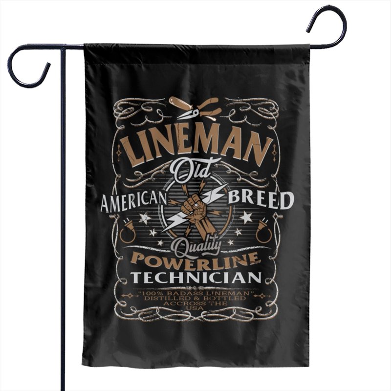 Lineman Electric Cable Garden Flags — Drapeaux décoratifs