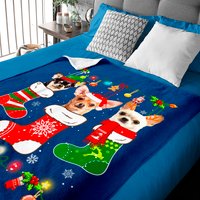 Chihuahua Christmas Lights Xmas Dog Lover Baby Blankets — Couvertures pour bébé