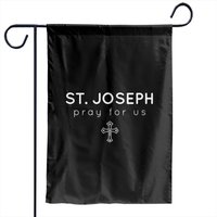 Saint Joseph - Pray For Us - Catholic Patron Saint Pullover Garden Flags — Drapeaux décoratifs