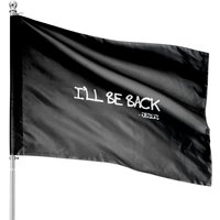 Religious I'll Be Back Jesus Christian House Flags — Drapeaux décoratifs