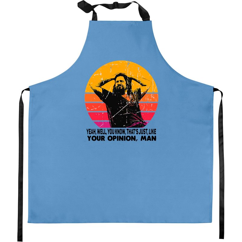 The Dude Your Opinion Man The Big Lebowski Funny Printed Kitchen Aprons — Tabliers de cuisine