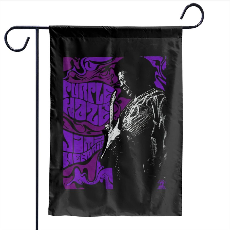 Jimi Hendrix Experience Purple Haze Rock Garden Flags — Drapeaux décoratifs