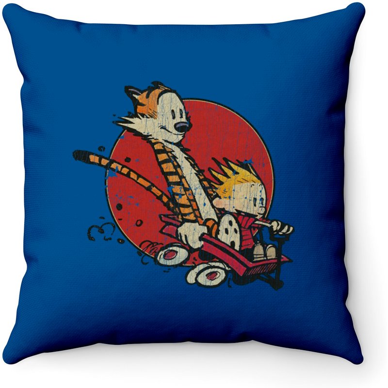 Vintage - Calvin And Hobbes Siiiuuuuuuuu - Vintage - Throw Pillows — Coussins décoratifs