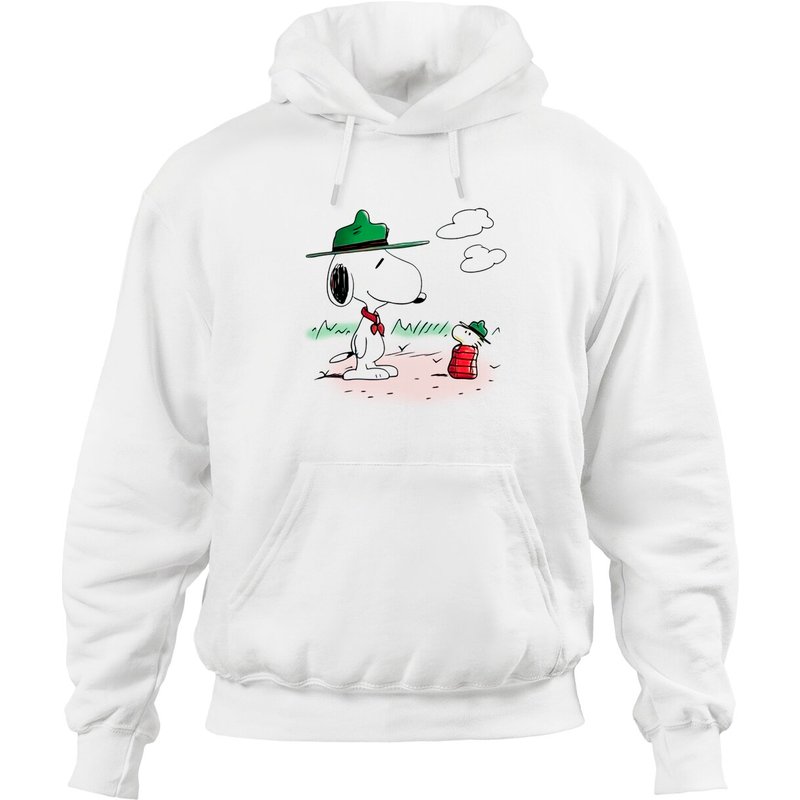 Snoopy & Woodstock Camping Hoodies — Sweats à capuche pour hommes