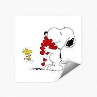 Snoopy And Woodstock Huggingt-stickers — Autocollants et stickers