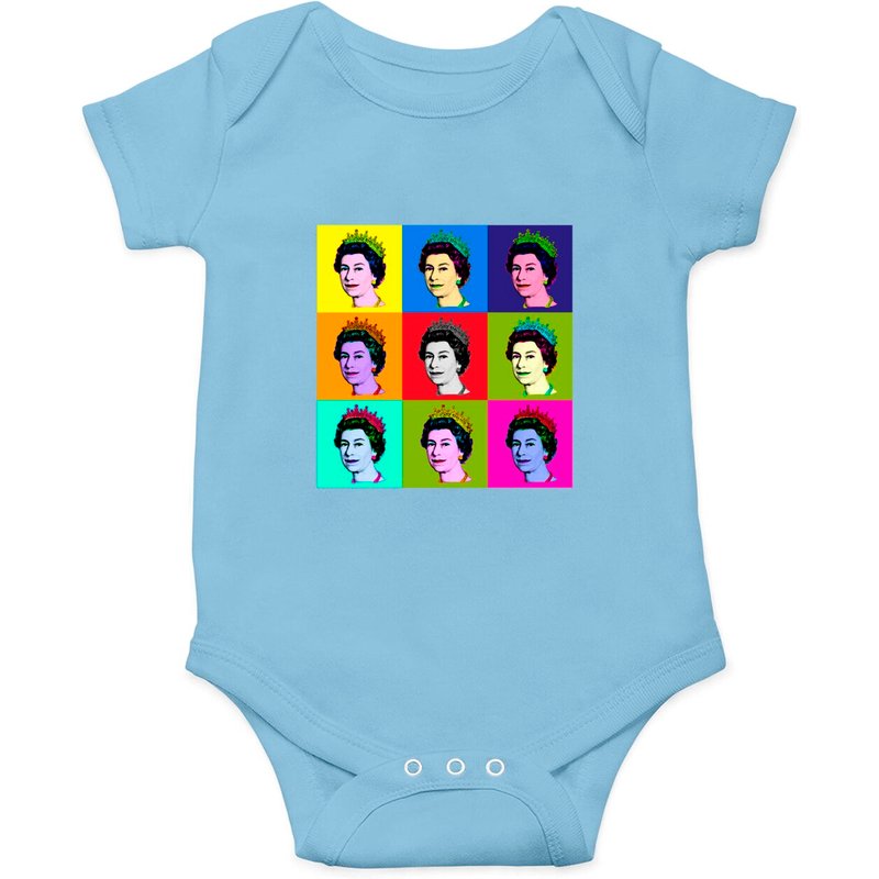 Pop Art Queen Elizabeth Ii Onesie — Bodys bébé