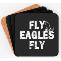 Eagles Fly Eagles Fly Green And White Coasters
